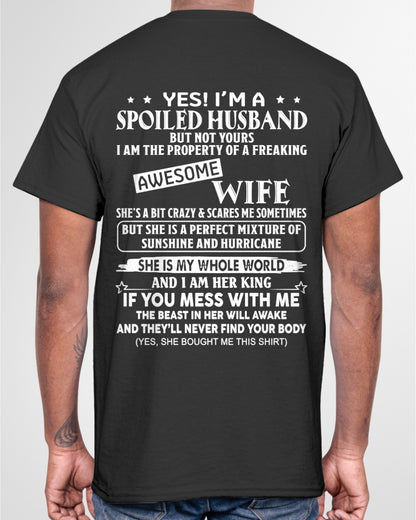 Yes! I'm A Spoiled Husband But Not Yours - Birthday Gift From Wife / Woman - Ccdi00 (SKU12-232-00)