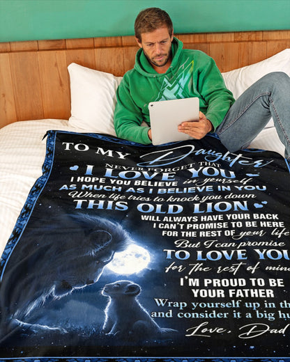 Special Gift for Your Daughter - From Dad Blanket (SKU2603-148)