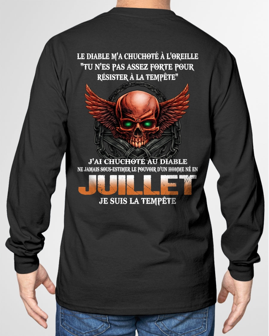 fr07 - Ne Jamais Sous-Estimer le Pouvoir d’un Homme Né en Juillet – T-Shirt Homme - male / CCDI07 (SKU2605-92-07)