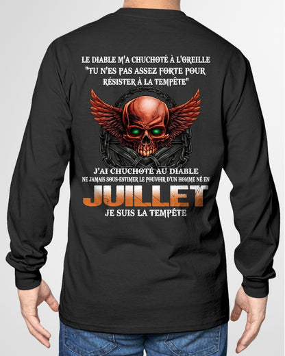 fr07 - Ne Jamais Sous-Estimer le Pouvoir d’un Homme Né en Juillet – T-Shirt Homme - male / CCDI07 (SKU2605-92-07)