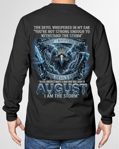 ccdi08 - Never Underestimate a Man Born in August – I Am the Storm - male (SKU2604-227-08)