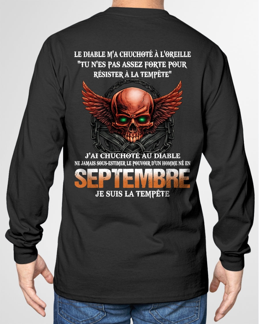 fr09 - Ne Jamais Sous-Estimer le Pouvoir d’un Homme Né en Septembre – T-Shirt Homme - male / CCDI09 (SKU2605-92-09)