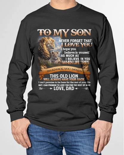 To My Son T-Shirt – Gift From Dad / Man - ccdi00 (SKU12-76)