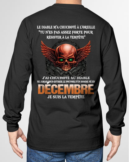 fr12 - Ne Jamais Sous-Estimer le Pouvoir d’un Homme Né en Décembre – T-Shirt Homme - male / CCDI12 (SKU2605-92-12)