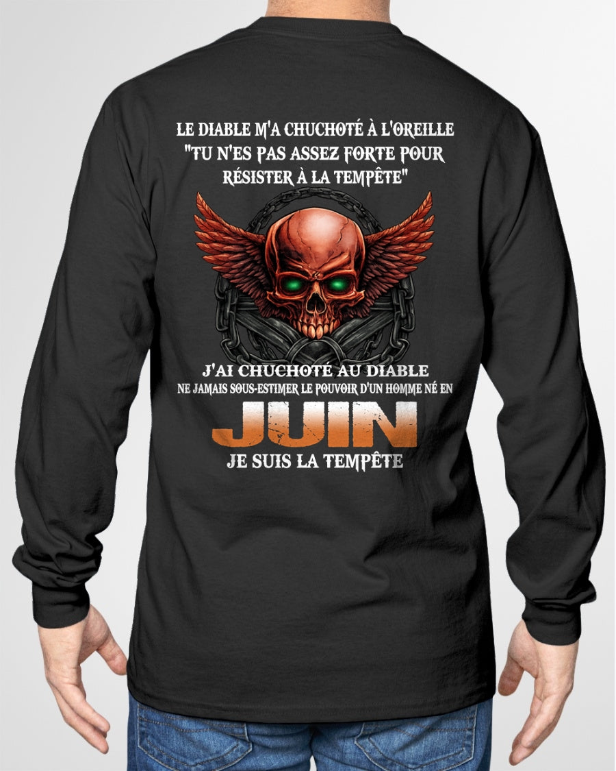 fr06 - Ne Jamais Sous-Estimer le Pouvoir d’un Homme Né en Juin – T-Shirt Homme - male / CCDI06 (SKU2605-92-06)