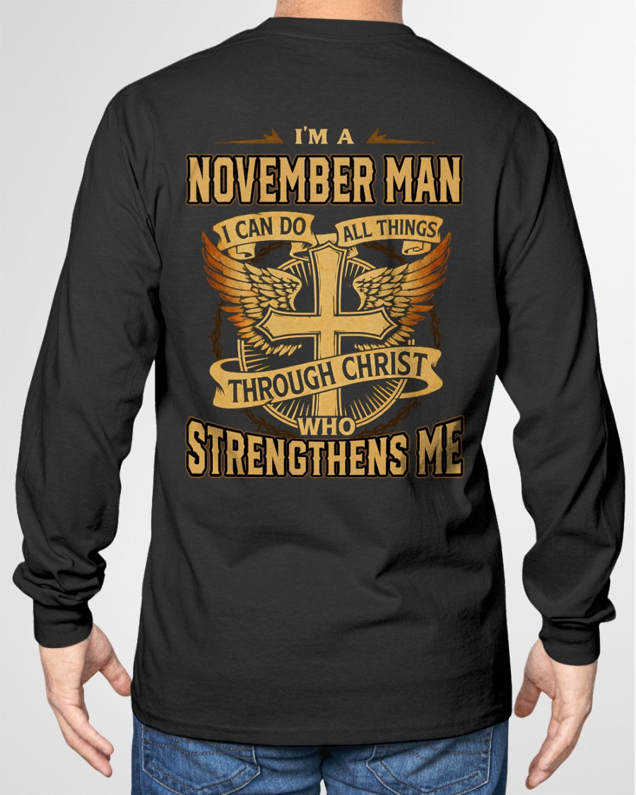 I’M A NOVEMBER MAN I CAN DO ALL THINGS THROUGH CHRIST WHO STRENGTHENS ME - male / CCDI11 (SKU2605-88-11)