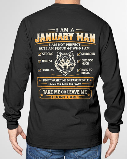 "I AM A JANUARY MAN" - Birthday Gift For January Men - Male ccdi01 (SKU2602-45-01)