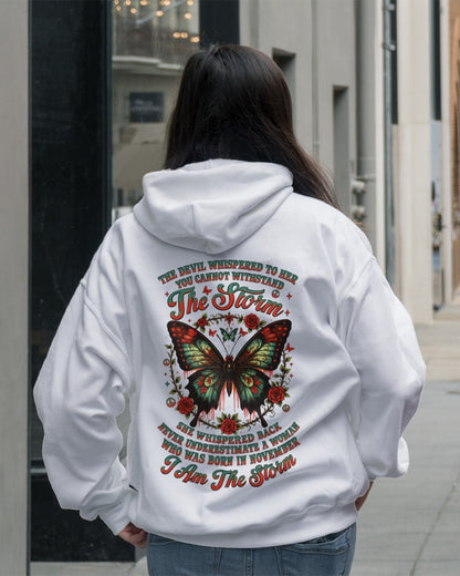 The Devil Whispered to Her – I Am the Storm November Woman Shirt - ccdi11 FMA (SKU10-72-11)