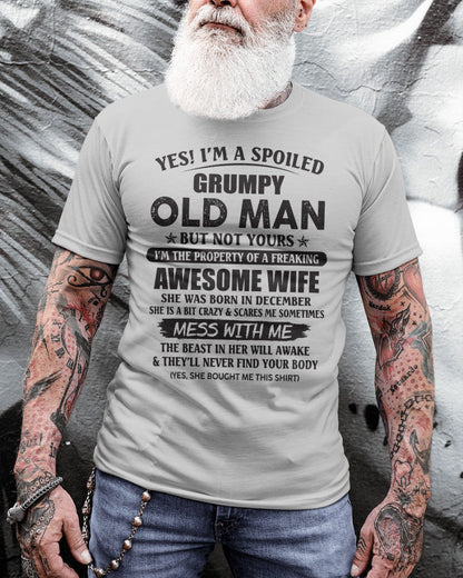 Awesome wife December - Perfect gift for your husband - ccdi12 (SKU96-68-12)