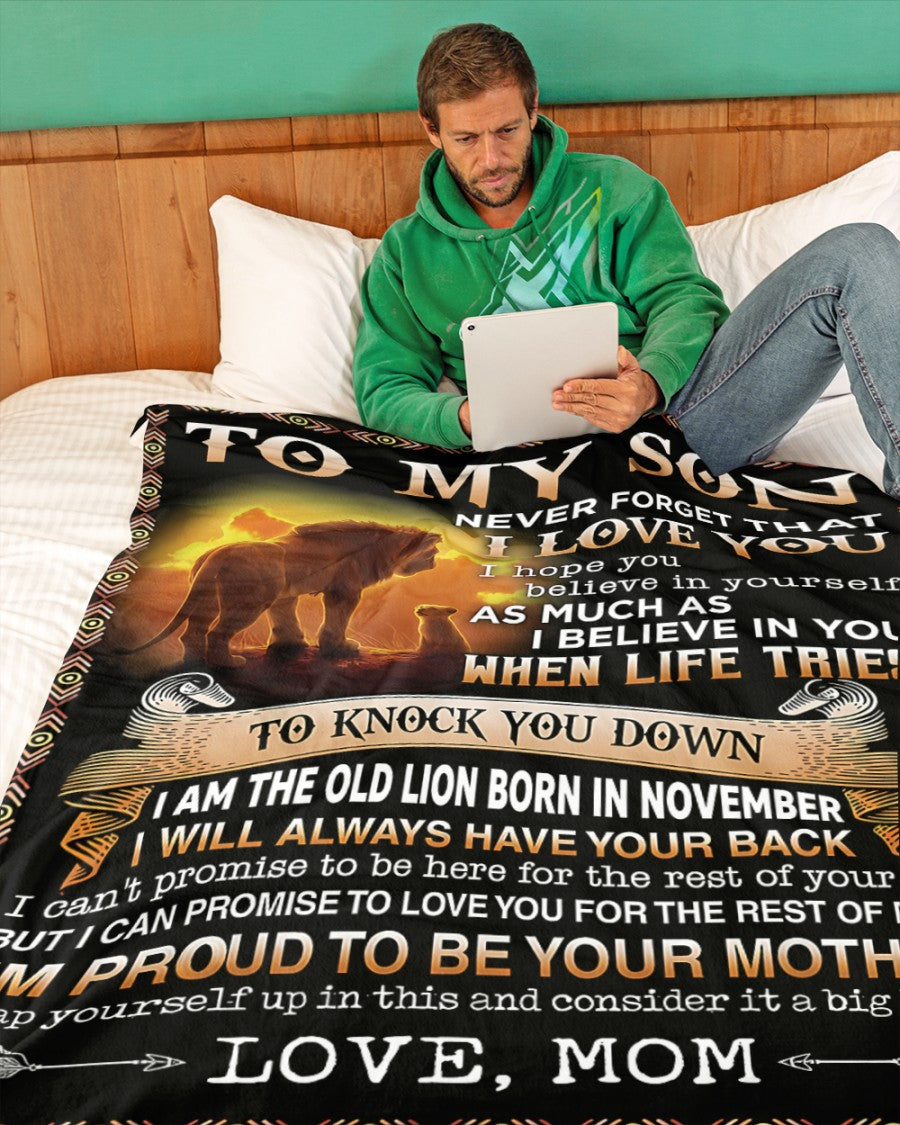 Special Gift For Your Son Blanket - From Mom (SKUB09-140-11)