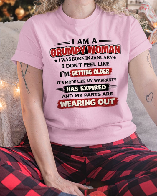 ccdi01 - Funny Grumpy Woman Shirt Born in January – Birthday Gift Idea - FMA (SKU2602-177-01)