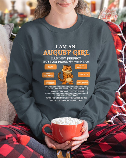 "I AM AN AUGUST GIRL" - Birthday Gift For August Girls - FMA ccdi08 (SKU2606-387-08)