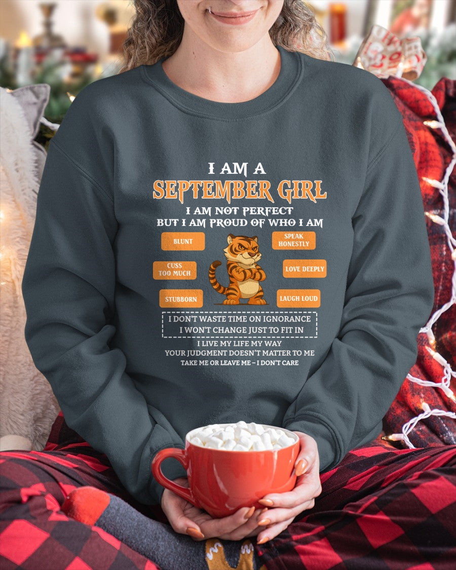 "I AM A SEPTEMBER GIRL" - Birthday Gift For September Girls - FMA ccdi09 (SKU2606-387-09)
