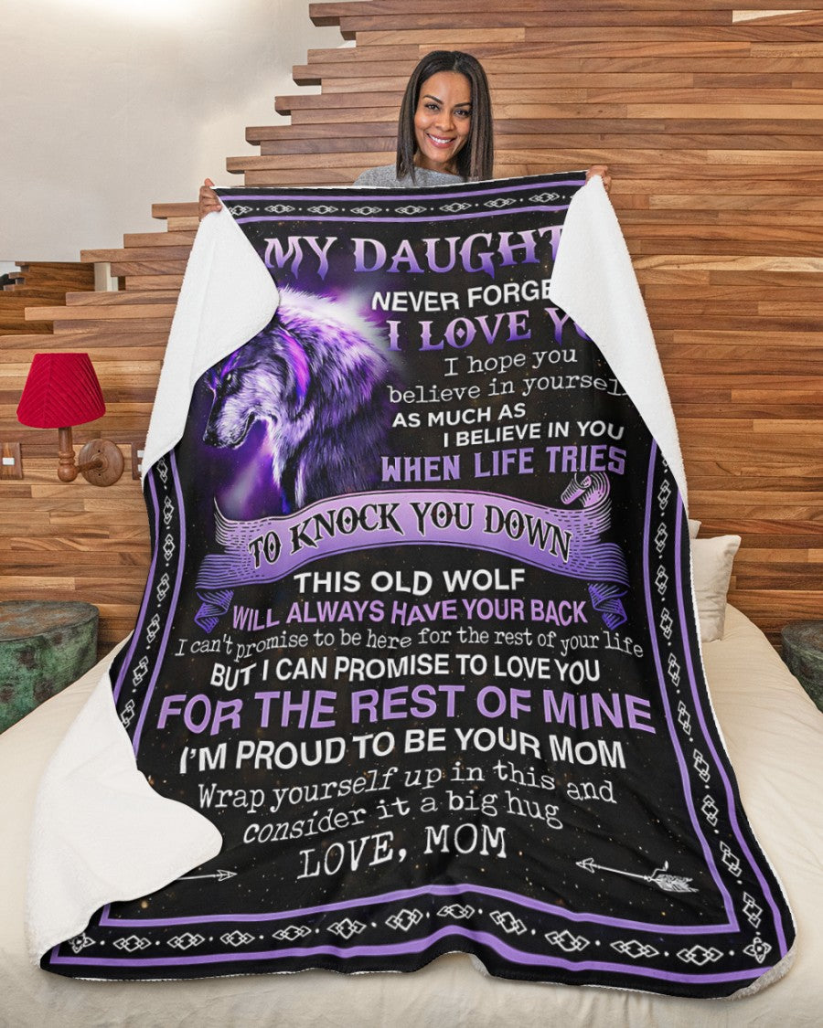 Special Gift For Your Daughter Blanket - From Mom (SKU2604-97)