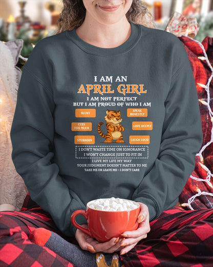 "I AM AN APRIL GIRL" - Birthday Gift For April Girls - FMA ccdi04 (SKU2606-387-04)