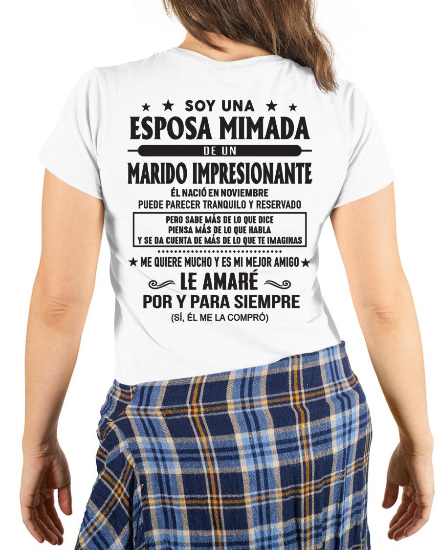 Noviembre - Soy una Esposa mimada de un Marido impresionante - Regalo especial para tu esposa - T11 (SKU05-101-11)