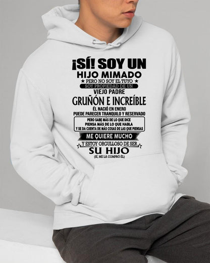 (Enero) Padre Increíble - Regalo especial para hijo - T01 (Sku.tbn07-01)