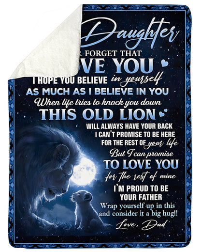 Special Gift for Your Daughter - From Dad Blanket (SKU2603-148)