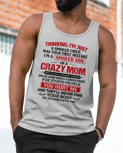 CCDI00 - Spoiled Son Of A Crazy Mom – Birthday Gift From Mom (SKU2606-119-00)