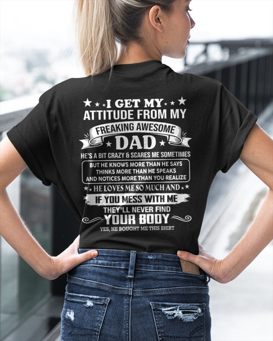 ccdi01 - Freaking Awesome Dad - Birthday Gift From January Dad / Man - (SKU2604-181-01)