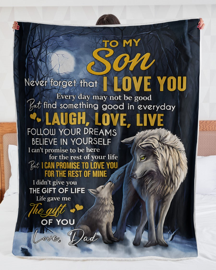 Special Gift For Your Son Blanket - From Dad (SKU2606-35)