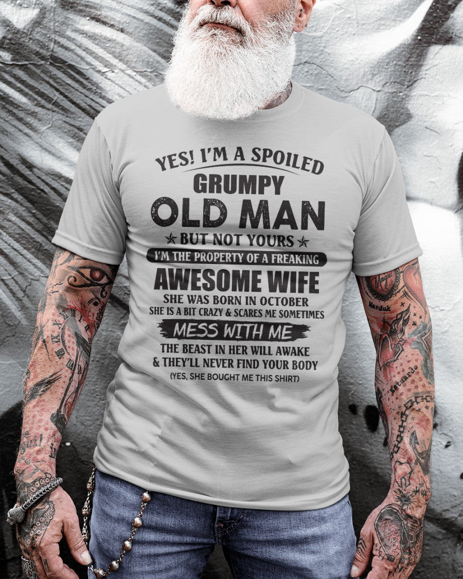Awesome wife October - Perfect gift for your husband - ccdi10 (SKU96-68-10)