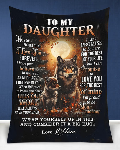 Special Gift For Your Daughter Blanket - From Mom FULL (SKU2604-216)