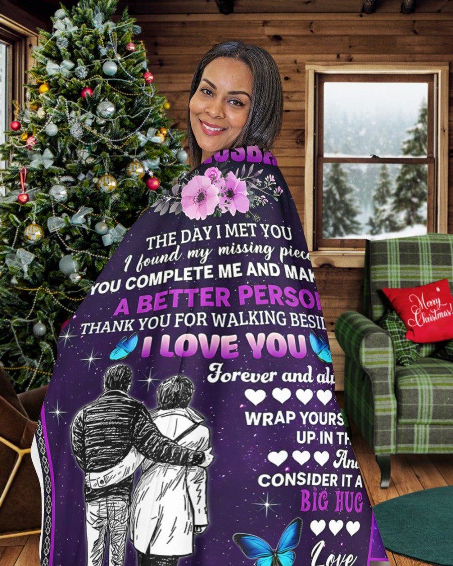 Special Gift For Your Husband Blanket - From Wife (SKU2610-322)
