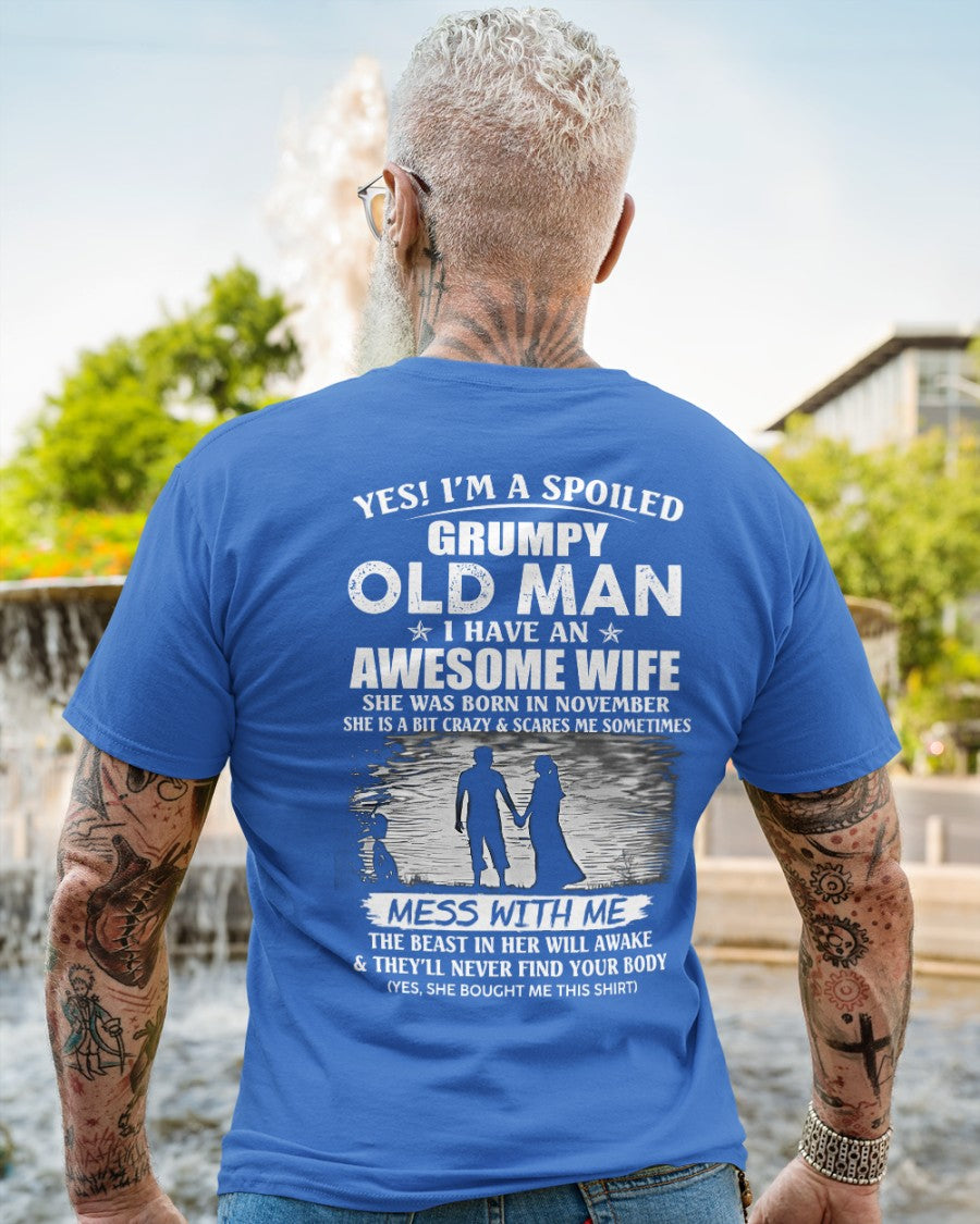 Awesome wife was born November - Gift for boyfriend, Gift for husband from wife - Perfect gift for your husband - ccdi11 (SKU10-79-11)