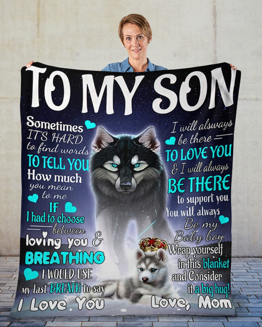 Gift for Son Blanket - from mom