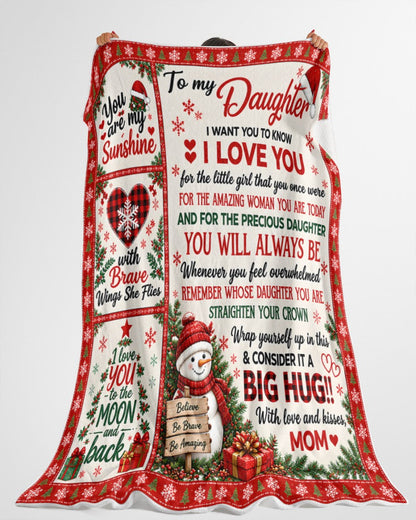 Special Gift For Your Daughter Blanket - From Mom (SKU2609-374)