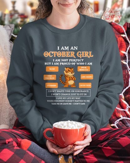 "I AM AN OCTOBER GIRL" - Birthday Gift For October Girls - FMA ccdi10 (SKU2606-387-10)