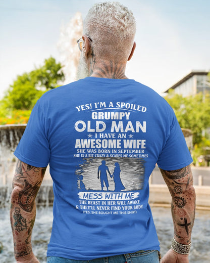 Awesome wife was born September - Gift for boyfriend, Gift for husband from wife - Perfect gift for your husband - ccdi09 (SKU10-79-09)