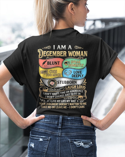 "I AM A DECEMBER GIRL" - Birthday Gift For December Girls - FMA ccdi12 (SKU2604-57-12)