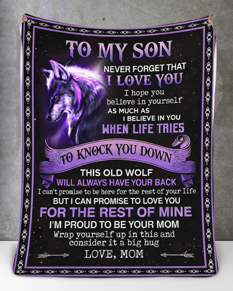 Special Gift For Your Son Blanket - From Mom (SKU2604-98)
