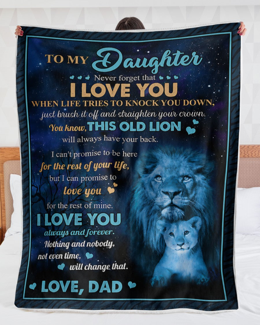 Special Gift For Your Daughter Blanket - From Dad (SKU2606-39)