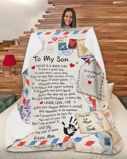 Special Gift For Your Son Blanket - From Mom