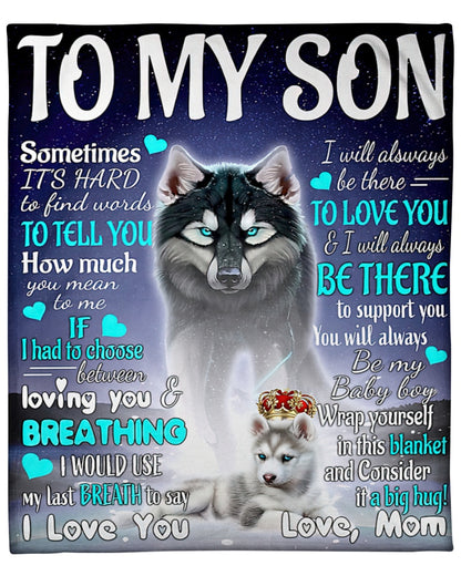 Gift for Son Blanket - from mom