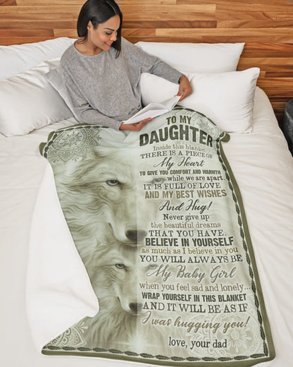 Special Gift For Your Daughter Blanket - From Dad