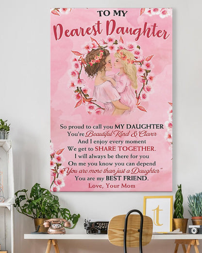 TO MY DAUGHTER FROM MOM CANVAS