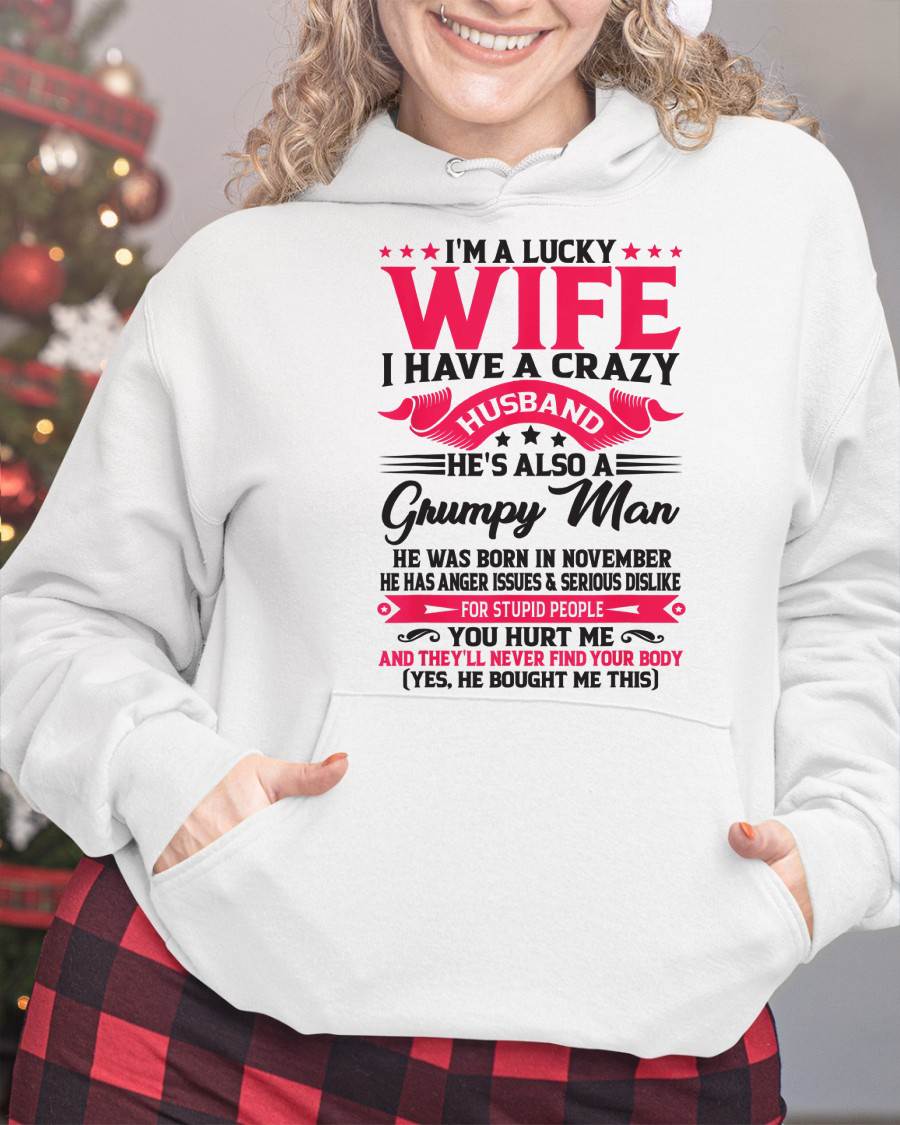 NOVEMBER - TO MY WIFE - I'M A LUCKY WIFE - GIFT FROM HUSBAND - CCDI11 (SKU10-136-11)