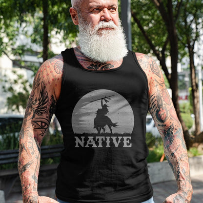 Native American T-Shirts, Vintage Native American Unisex T-Shirt/Hoodie/Sweatshirt HLT00 - Northwest Native American Knight Pride Mountain Warrior T-Shirt (4)
