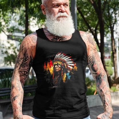 Native American T-Shirts, Vintage Native American Unisex T-Shirt/Hoodie/Sweatshirt HLT00 - Native American Chief Tribes Culture Sacred Sioux T-Shirt (2)