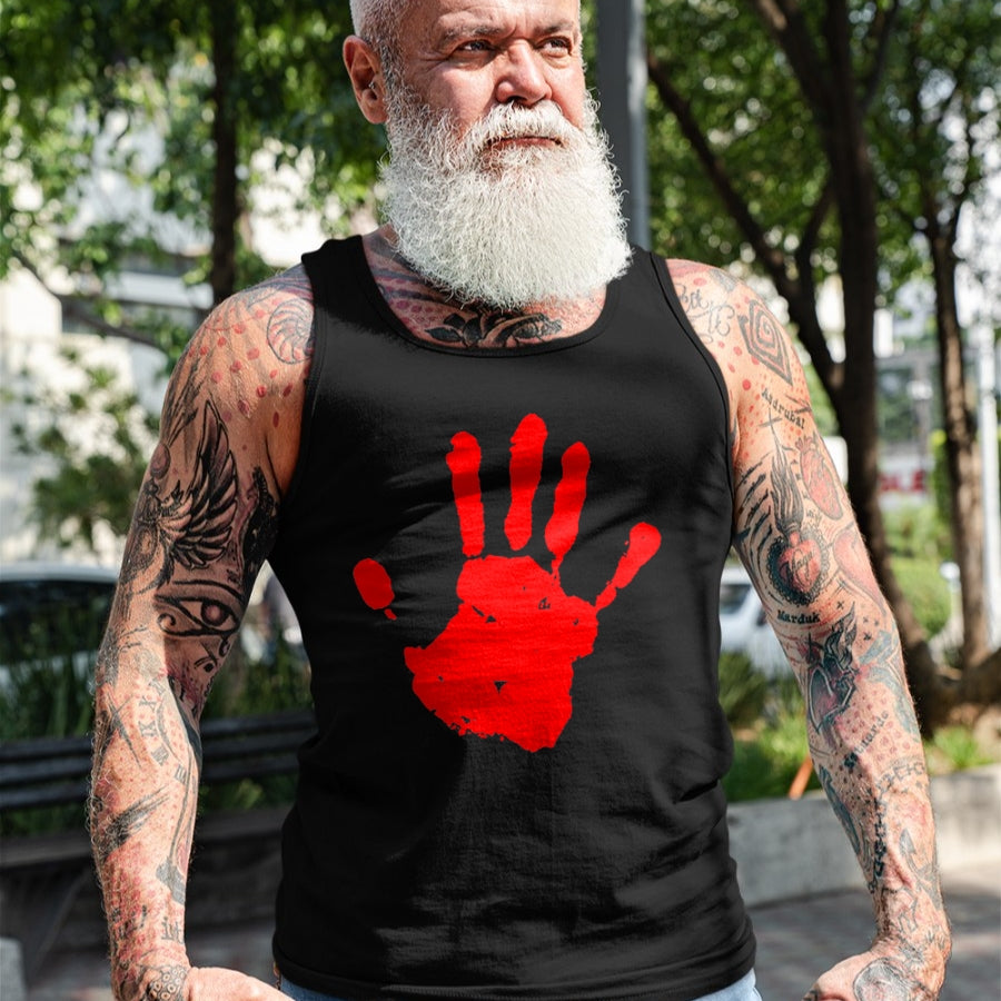 Native American T-Shirts, Vintage Native American Unisex T-Shirt/Hoodie/Sweatshirt HLT00 - Native America Stolen Sisters Red Hand T-Shirt (1)