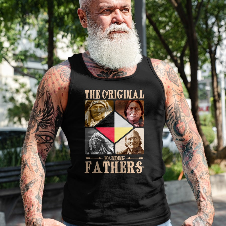 Native American T-Shirts, Vintage Native American Unisex T-Shirt/Hoodie/Sweatshirt HLT00 - Original Founding Fathers Native American Tribe T-Shirt (1)