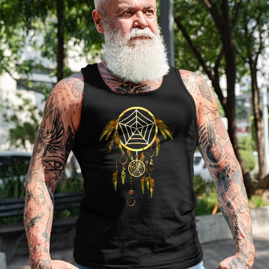 Native American T-Shirts, Vintage Native American Unisex T-Shirt/Hoodie/Sweatshirt HLT00 - Dream Catcher Autum Native American Indian Southwest Art T-Shirt