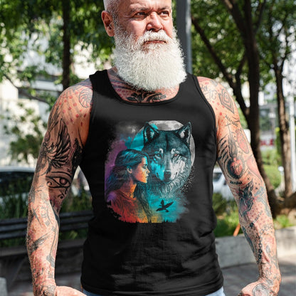 Native American T-Shirts, Vintage Native American Unisex T-Shirt/Hoodie/Sweatshirt HLT00 - Ethnic Tribal Wolf Boho Feather Native American Hippie Women T-Shirt (1)
