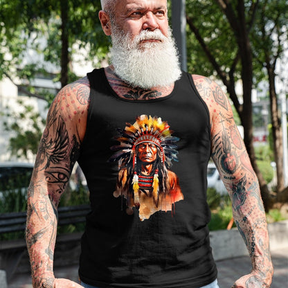 Native American T-Shirts, Vintage Native American Unisex T-Shirt/Hoodie/Sweatshirt HLT00 - Native American day chief American USA culture T-Shirt