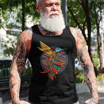 Native American T-Shirts, Vintage Native American Unisex T-Shirt/Hoodie/Sweatshirt HLT00 - Hummingbird Tribal Art Native American Indian Indigenous T-Shirt (1)