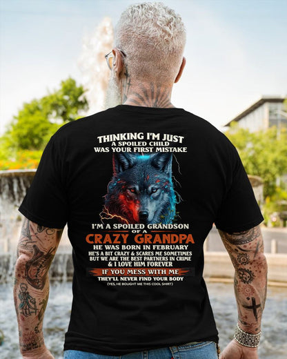 FEBRUARY - SPOILED GRANDSON - GIFT FROM GRANDPA - CCDI02 (SKU26T-01-43-02)